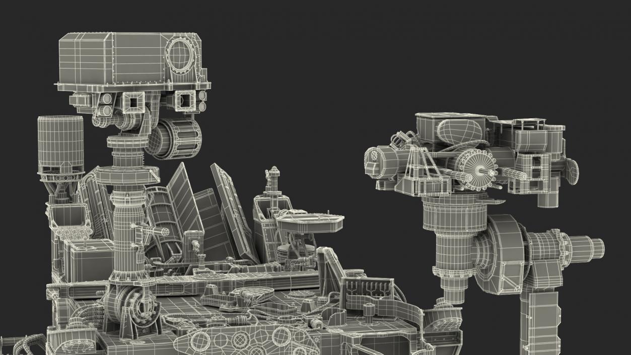 3D model Curiosity Mars Rover