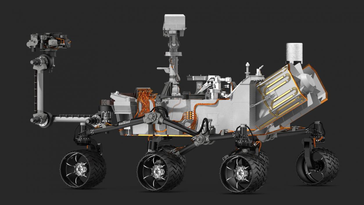 3D model Curiosity Mars Rover