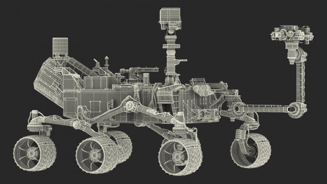 3D model Curiosity Mars Rover