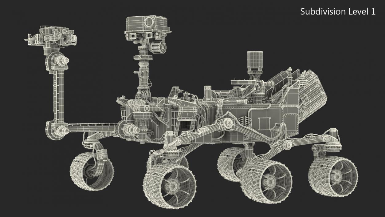 3D model Curiosity Mars Rover