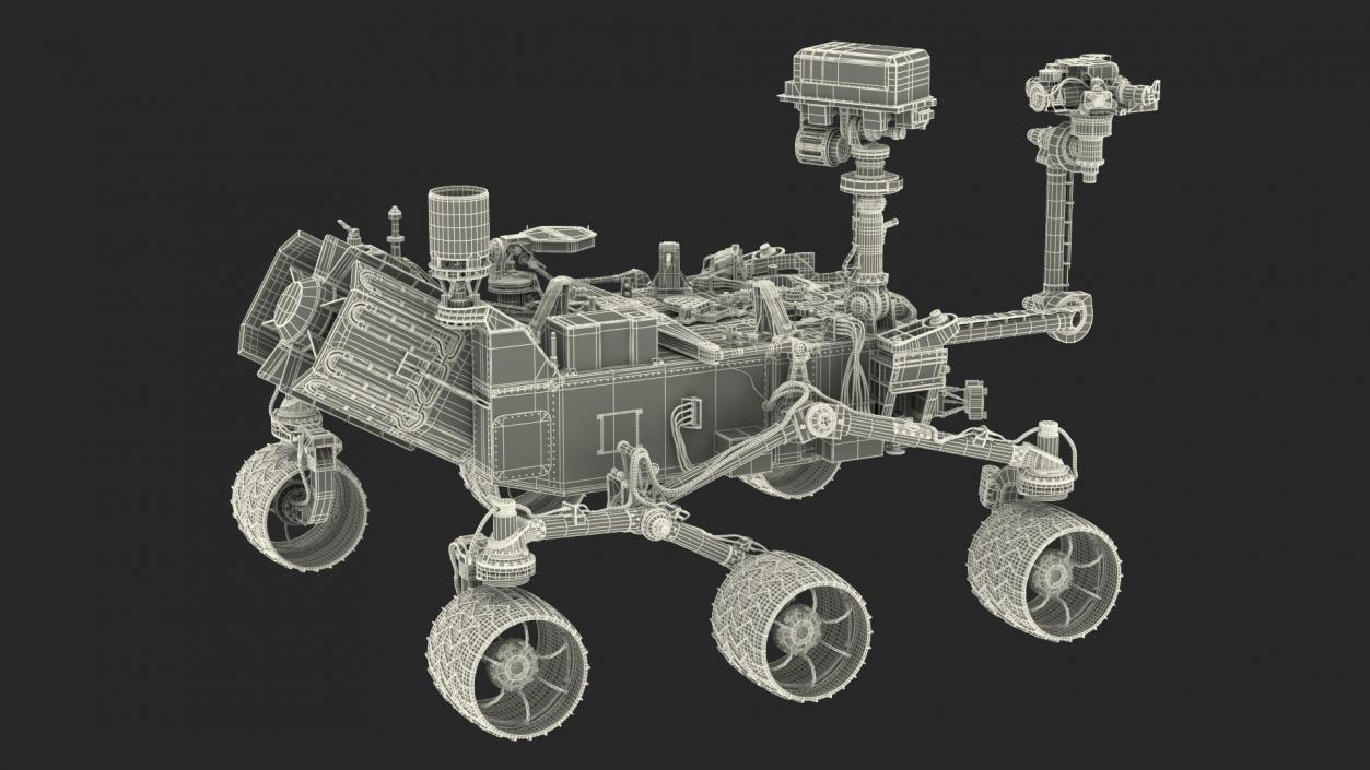 3D model Curiosity Mars Rover