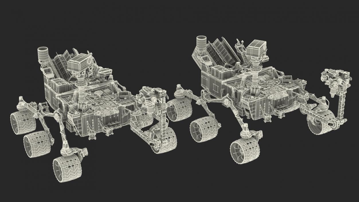 3D model Curiosity Mars Rover