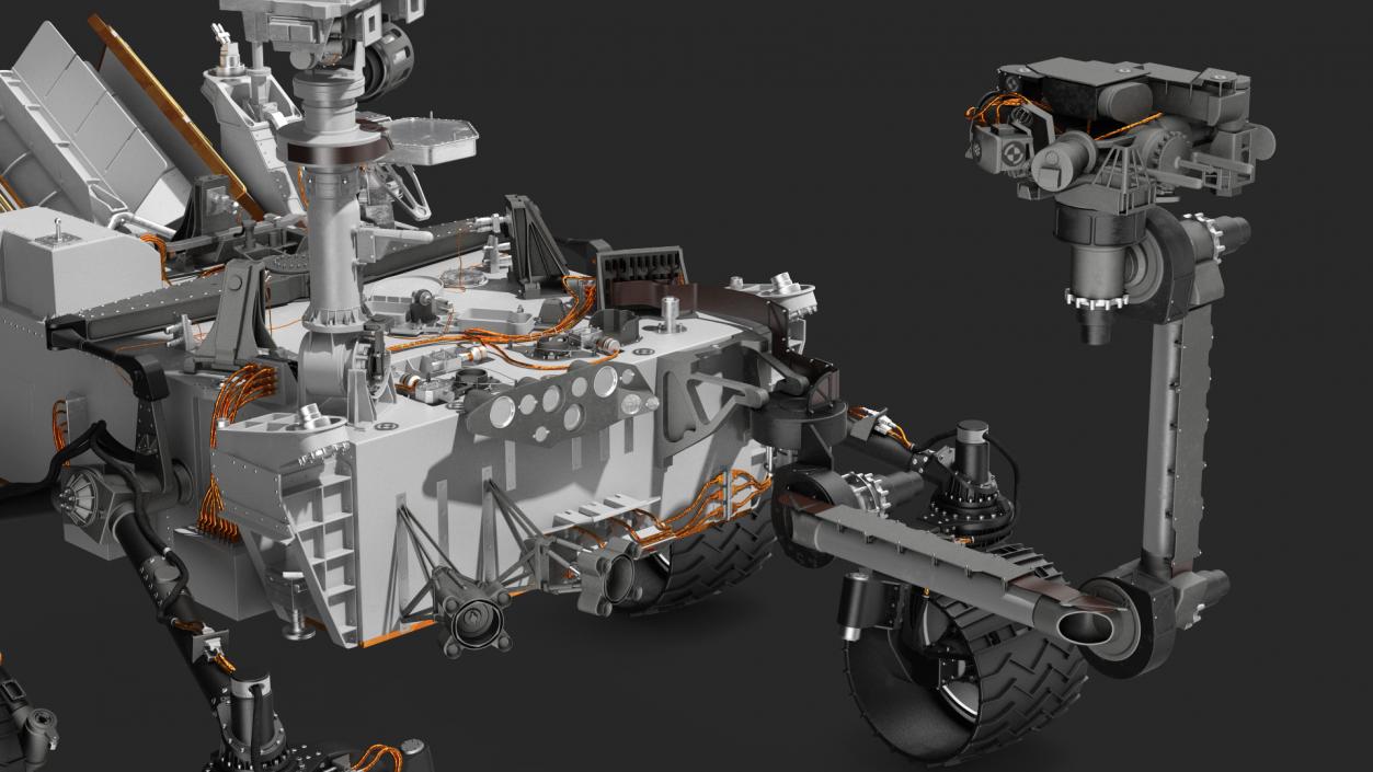 3D model Curiosity Mars Rover