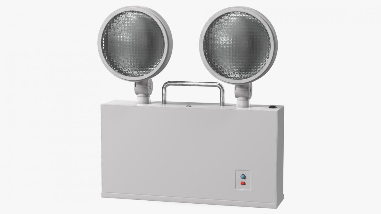 3D Halogen Twin Emergency Light model