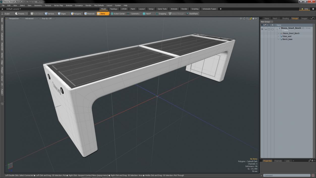 3D Steora Smart Bench model