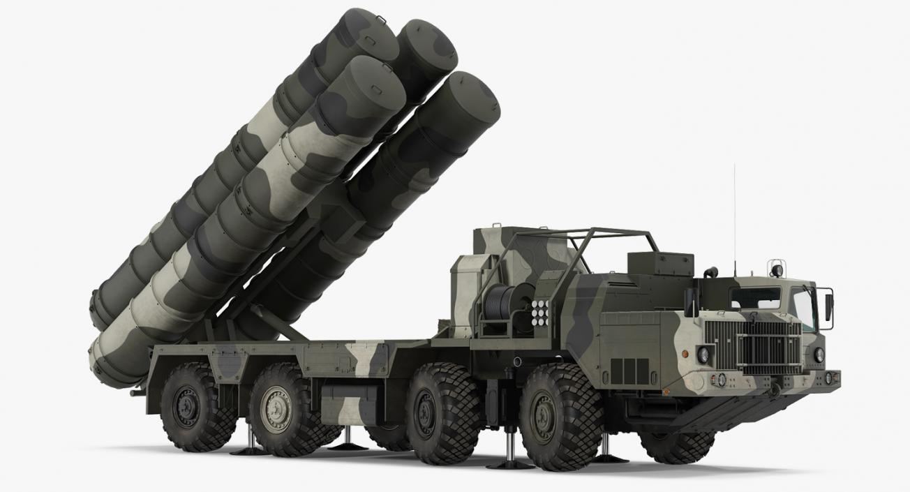 SA-10 Grumble or S-300 Russian Missile System Rigged 3D