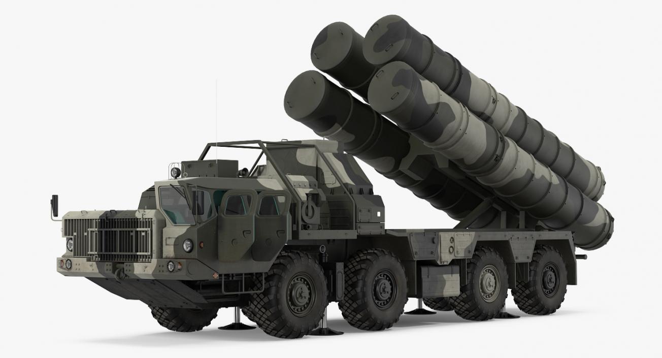 SA-10 Grumble or S-300 Russian Missile System Rigged 3D