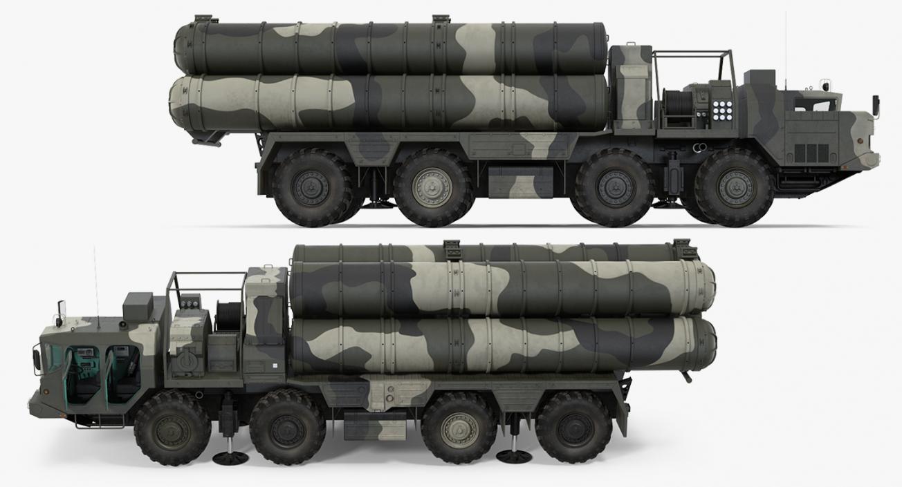 SA-10 Grumble or S-300 Russian Missile System Rigged 3D