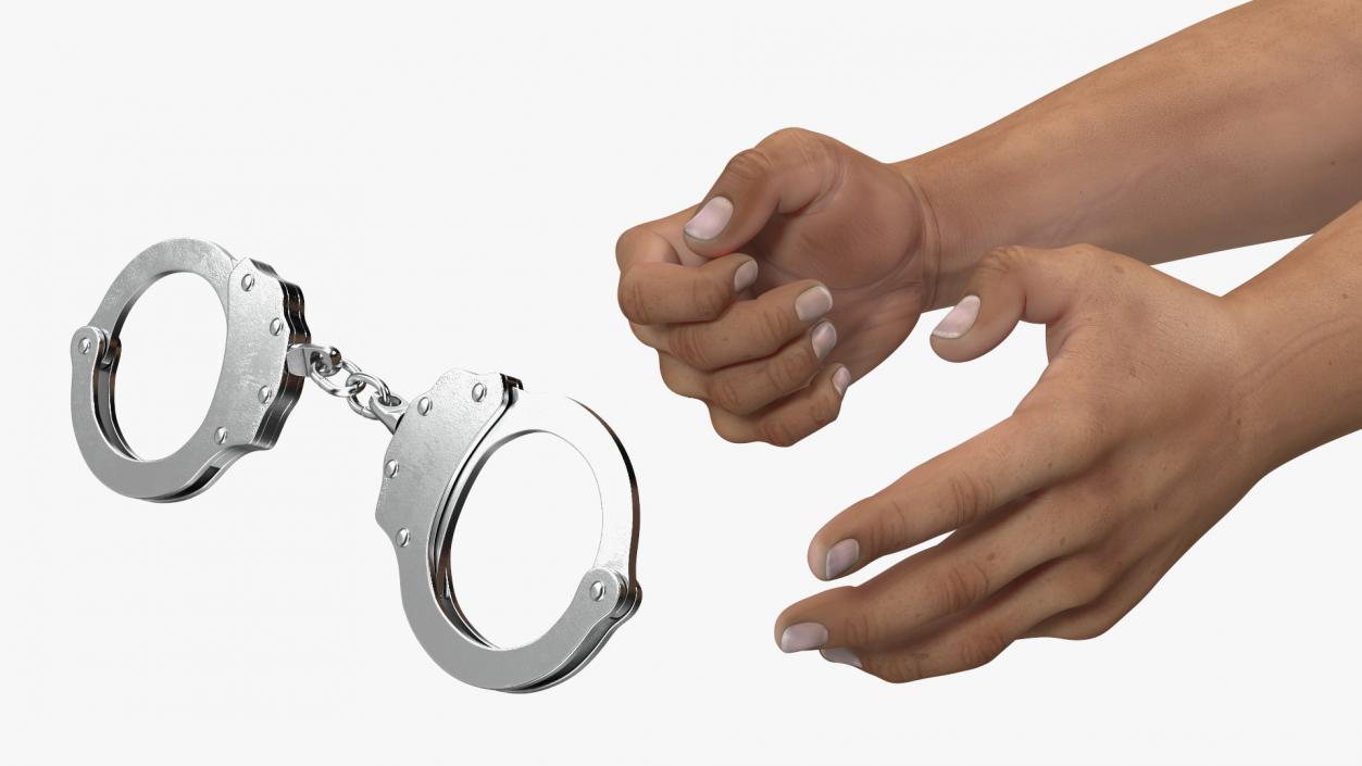 3D model Handcuffed Man Hands