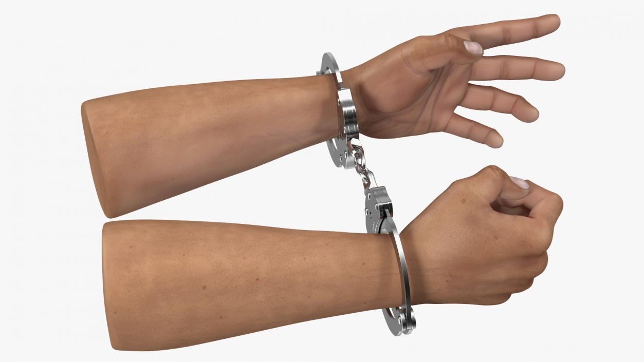 3D model Handcuffed Man Hands