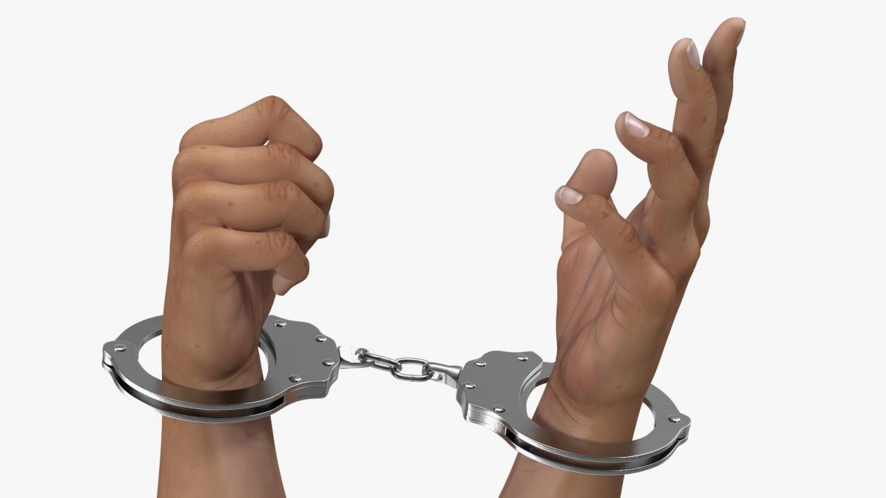 3D model Handcuffed Man Hands