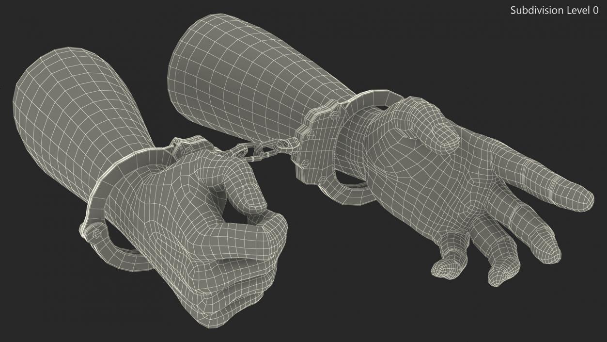 3D model Handcuffed Man Hands