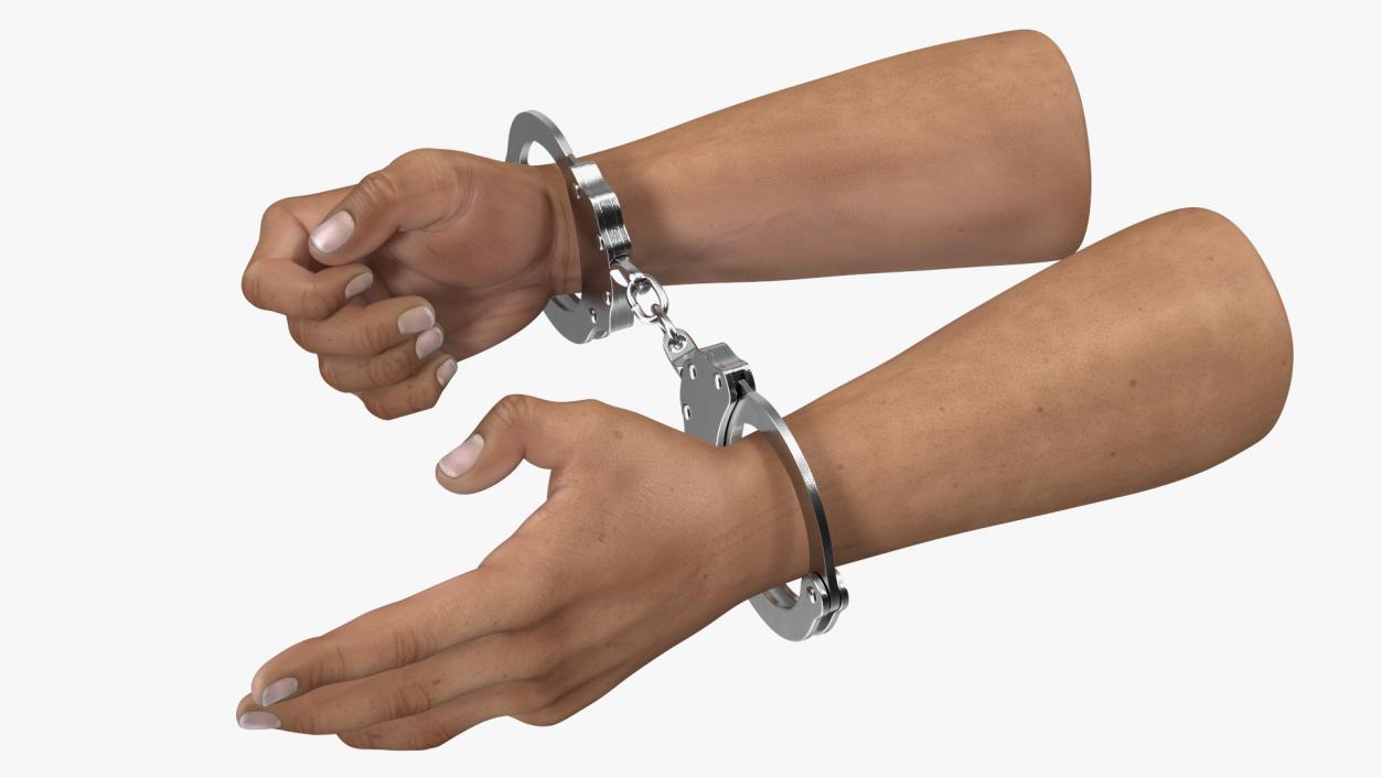 3D model Handcuffed Man Hands