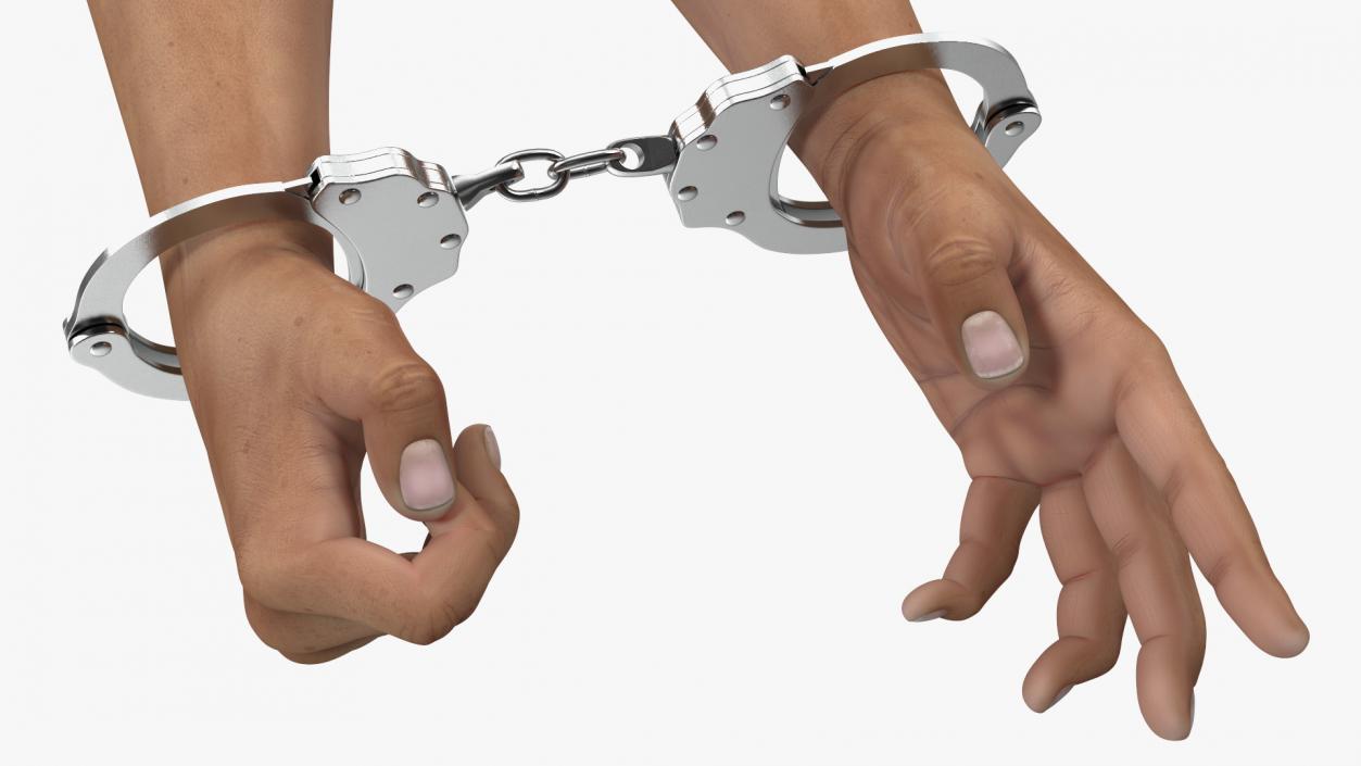 3D model Handcuffed Man Hands