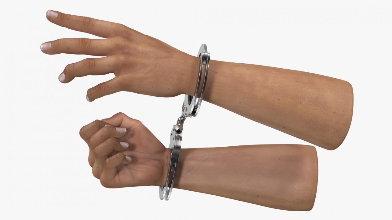 3D model Handcuffed Man Hands