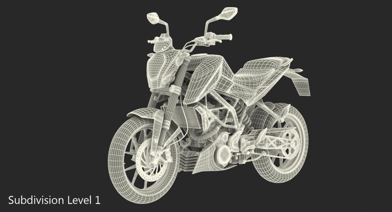 Generic Sport Motorcycle 3D model