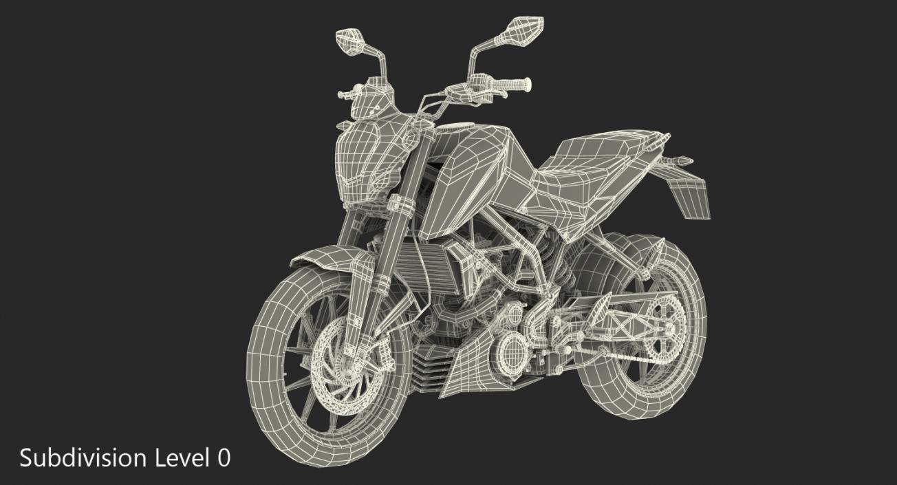 Generic Sport Motorcycle 3D model