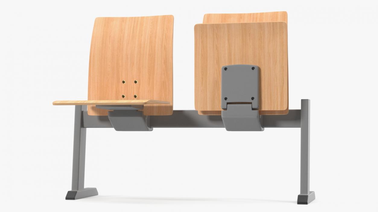 University Seating System For Two Seats 3D model