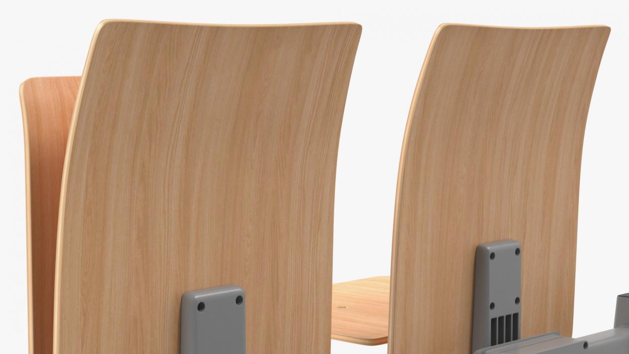 University Seating System For Two Seats 3D model