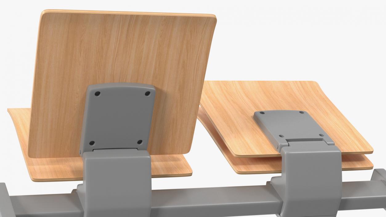 University Seating System For Two Seats 3D model