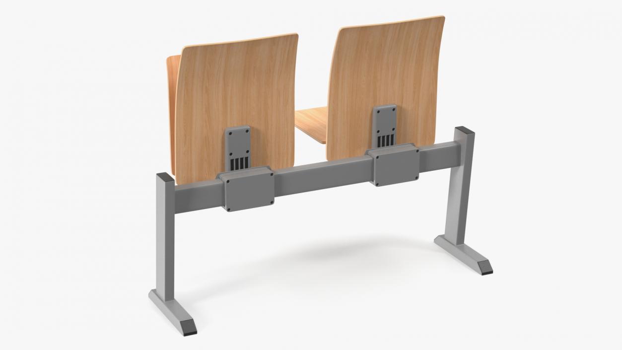 University Seating System For Two Seats 3D model