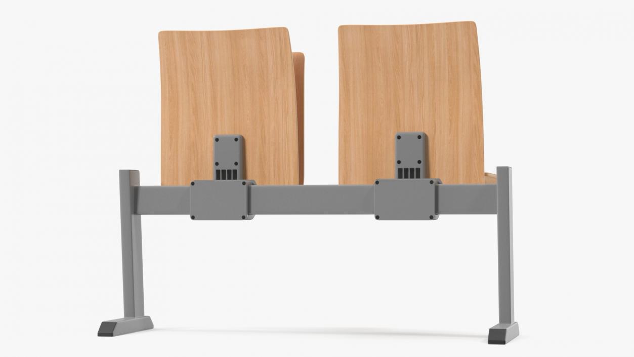 University Seating System For Two Seats 3D model