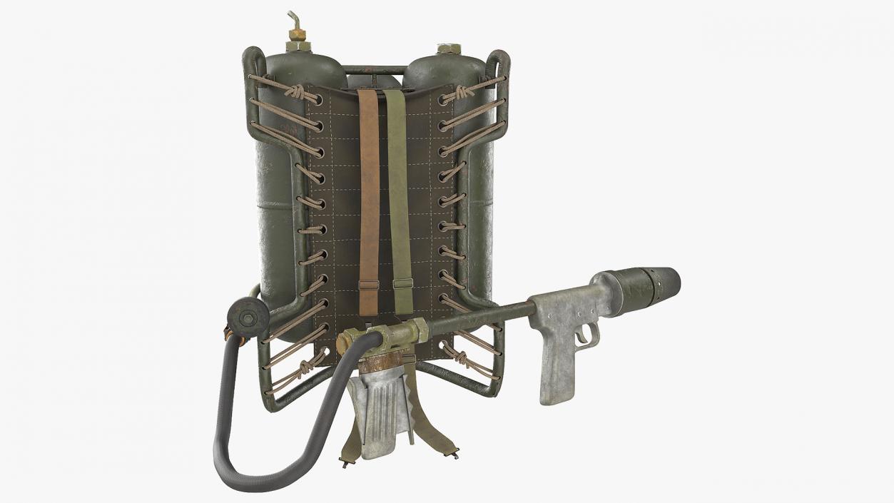 M2 Flamethrower Backpack 3D model