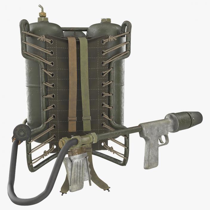 M2 Flamethrower Backpack 3D model