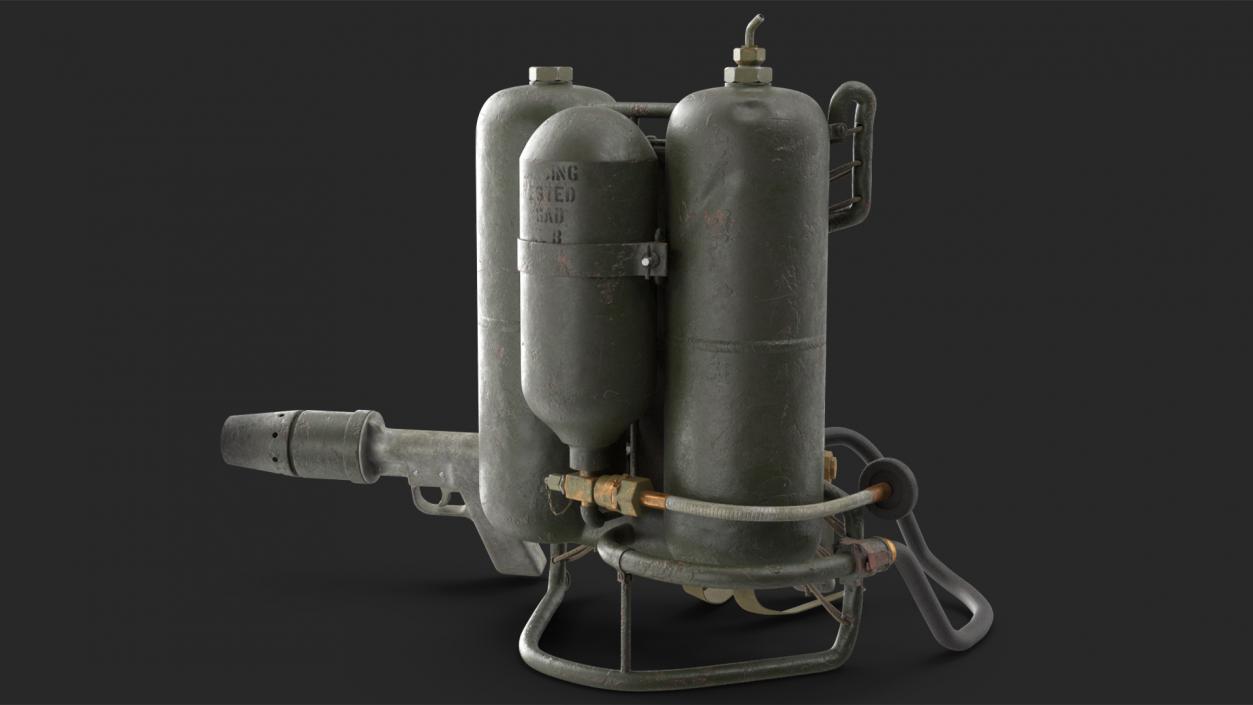 M2 Flamethrower Backpack 3D model