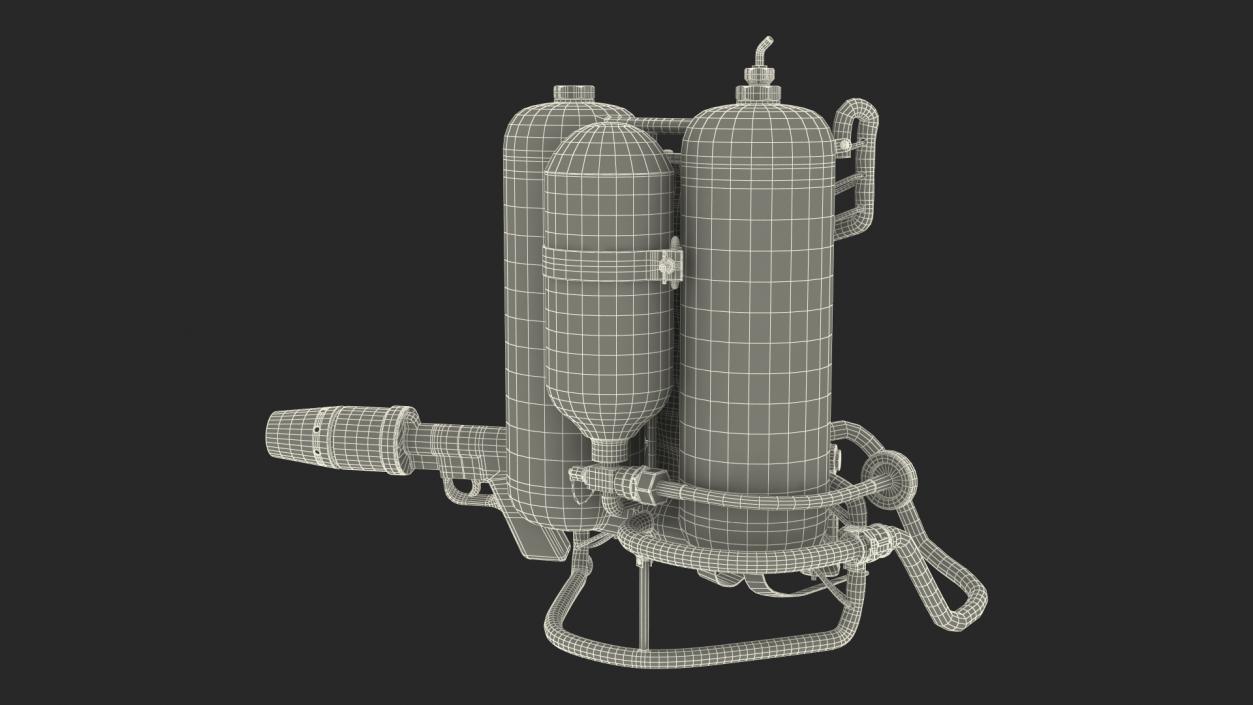 M2 Flamethrower Backpack 3D model