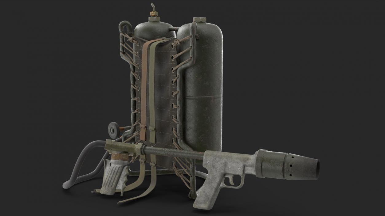 M2 Flamethrower Backpack 3D model