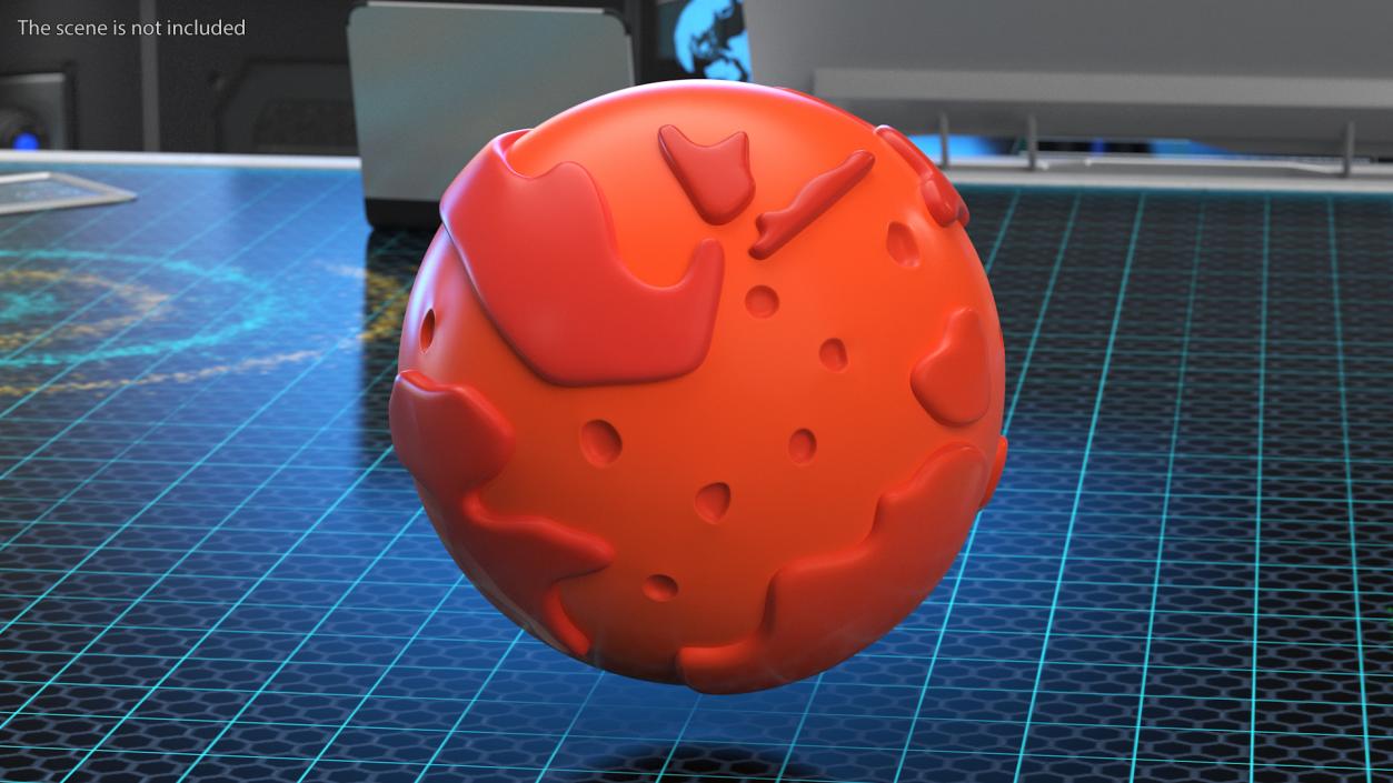 Cartoon Planet Mars 3D model