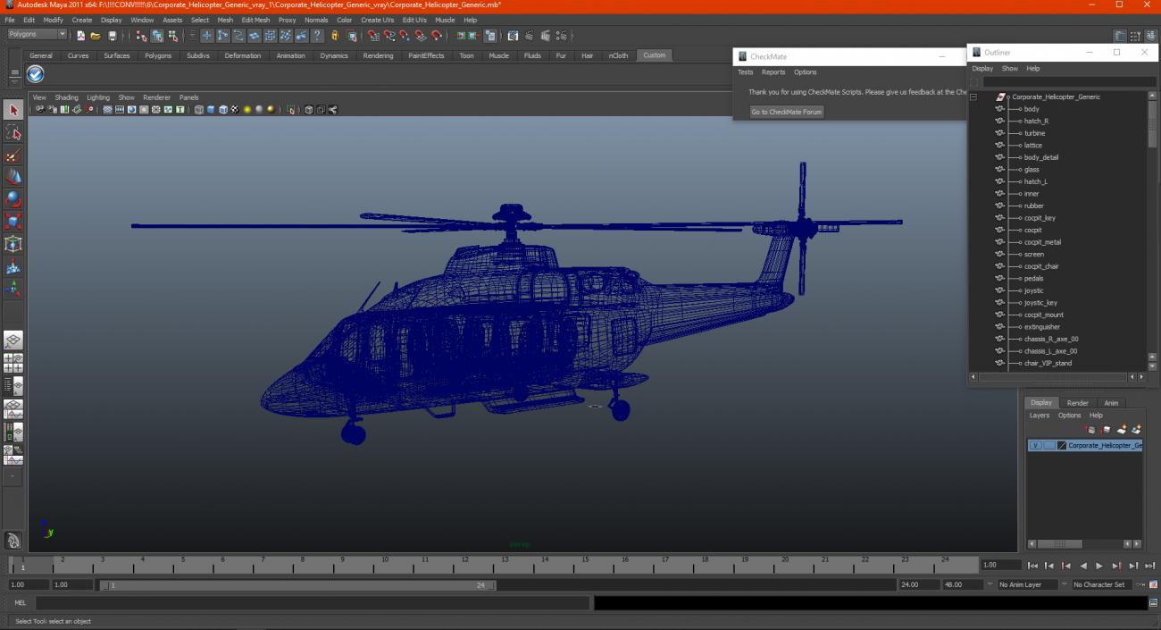 3D Corporate Helicopter Generic model