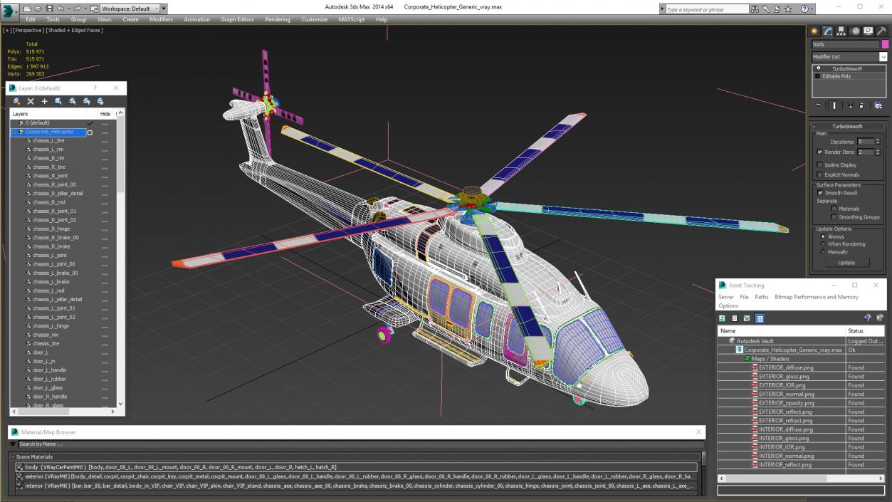 3D Corporate Helicopter Generic model