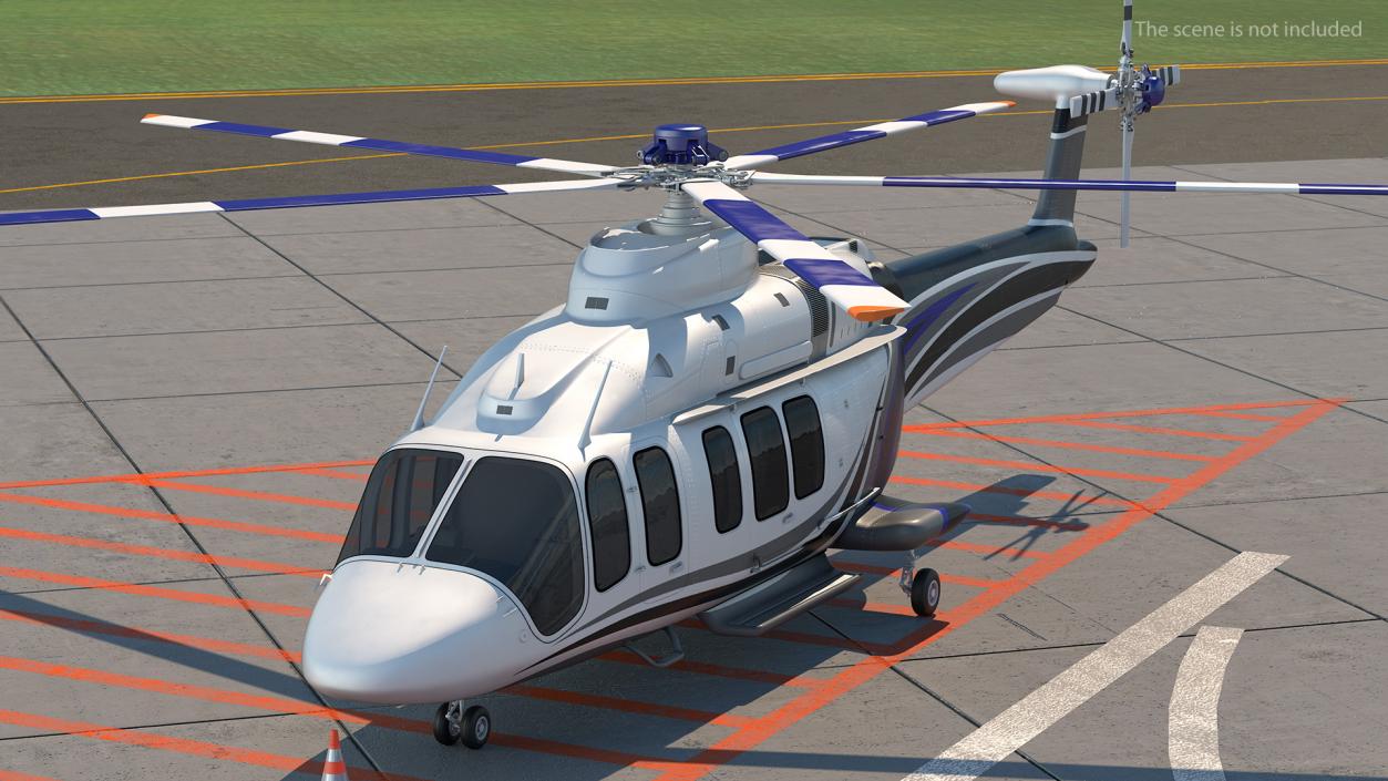 3D Corporate Helicopter Generic model