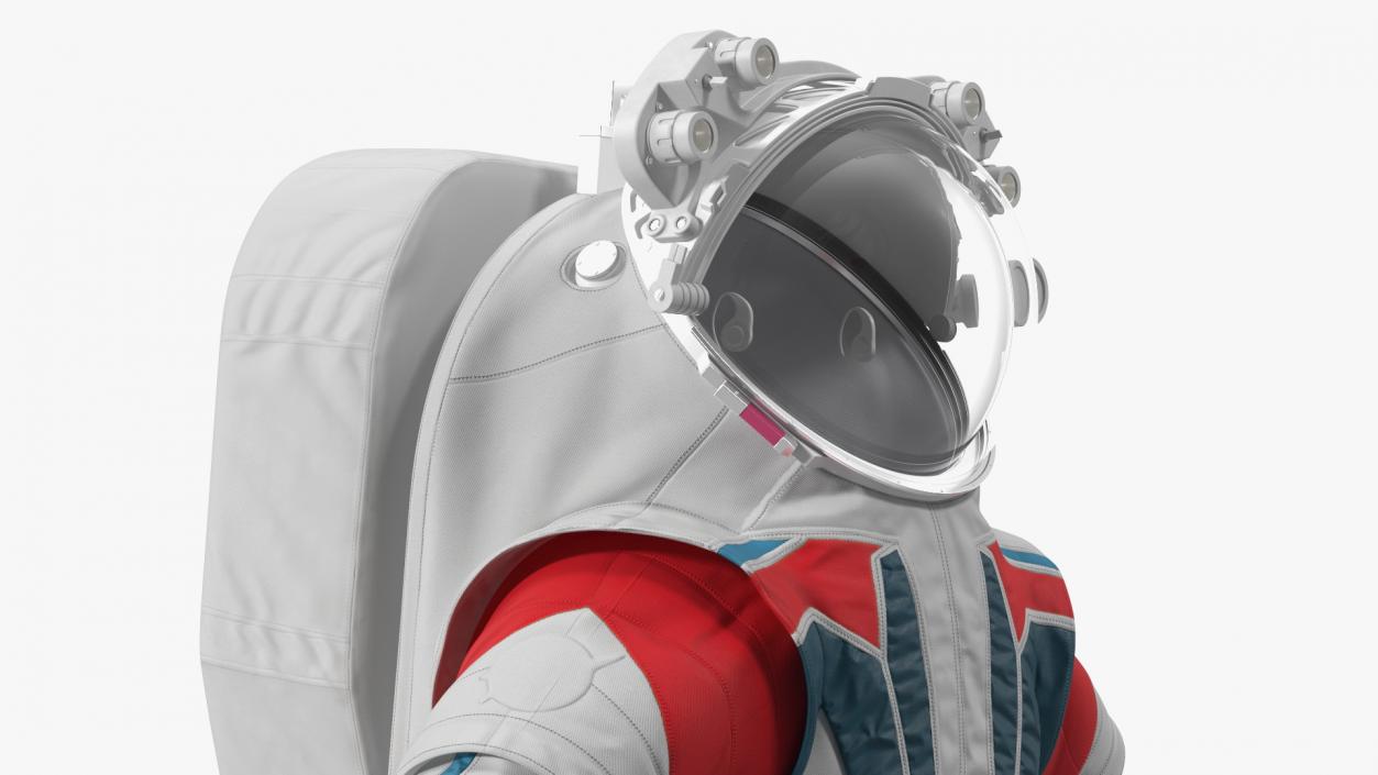 3D Modern Next Gen Spacesuit Empty