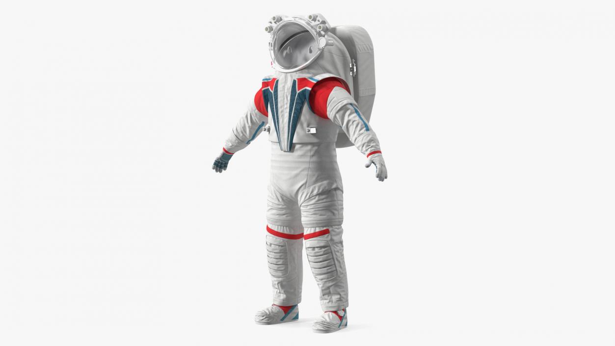 3D Modern Next Gen Spacesuit Empty