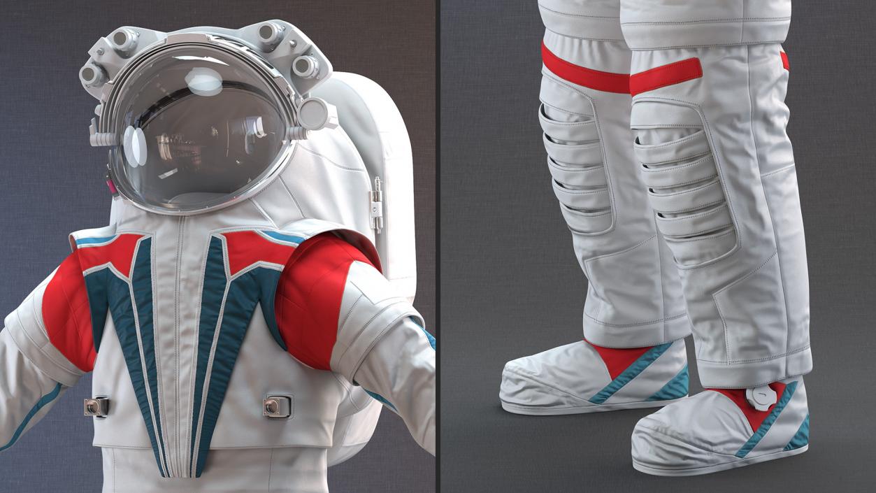 3D Modern Next Gen Spacesuit Empty