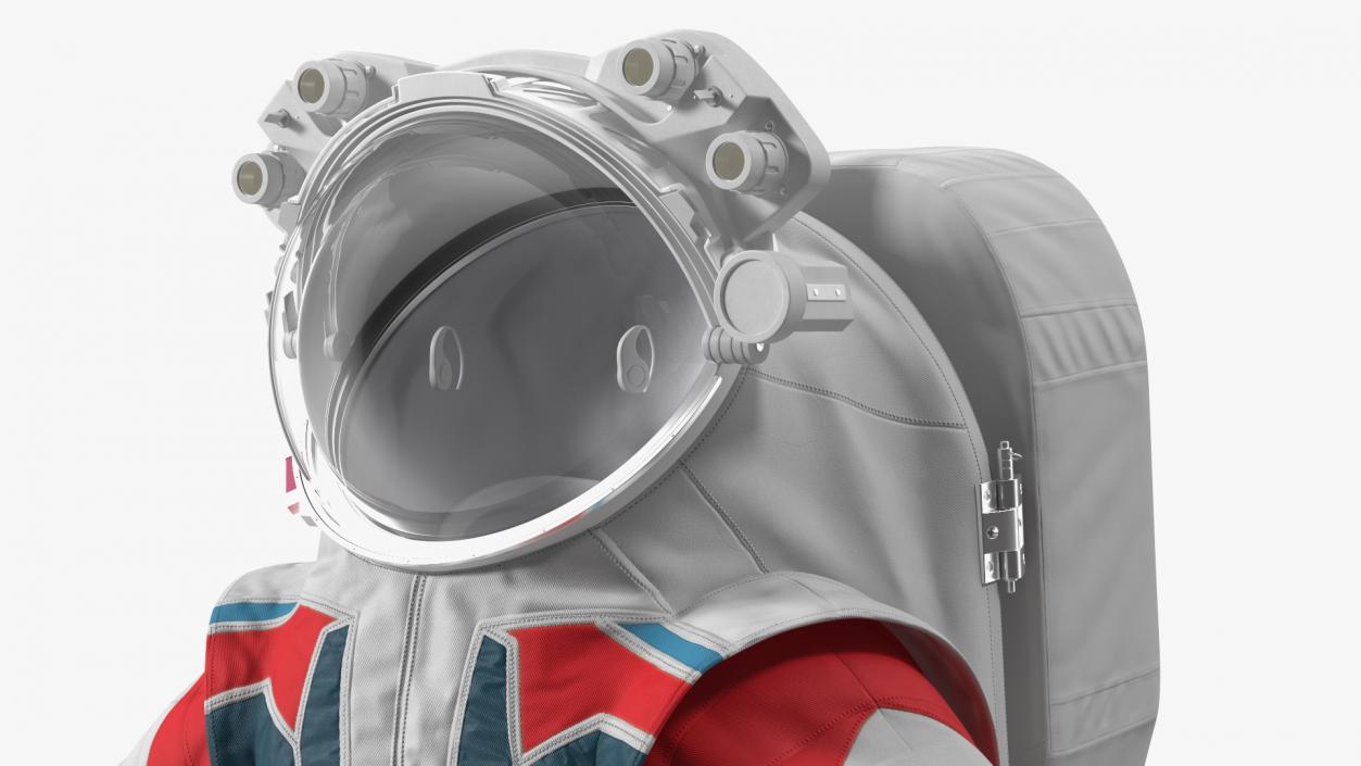 3D Modern Next Gen Spacesuit Empty