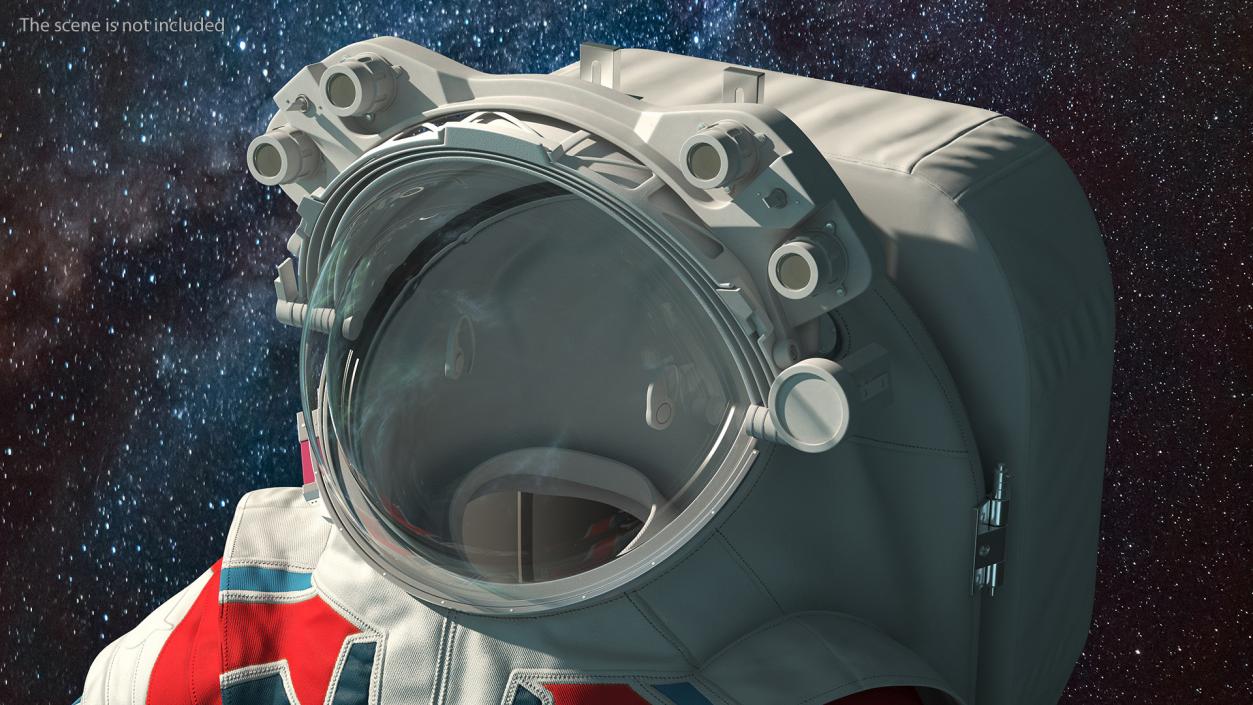 3D Modern Next Gen Spacesuit Empty