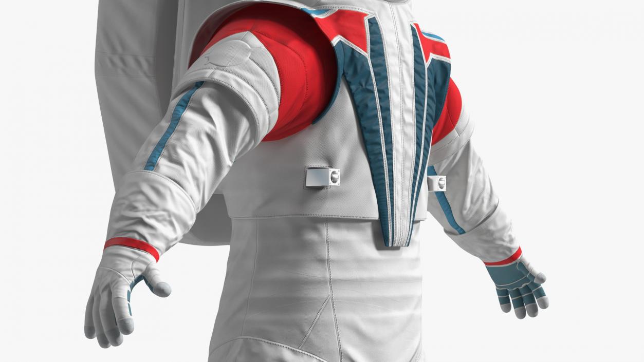 3D Modern Next Gen Spacesuit Empty