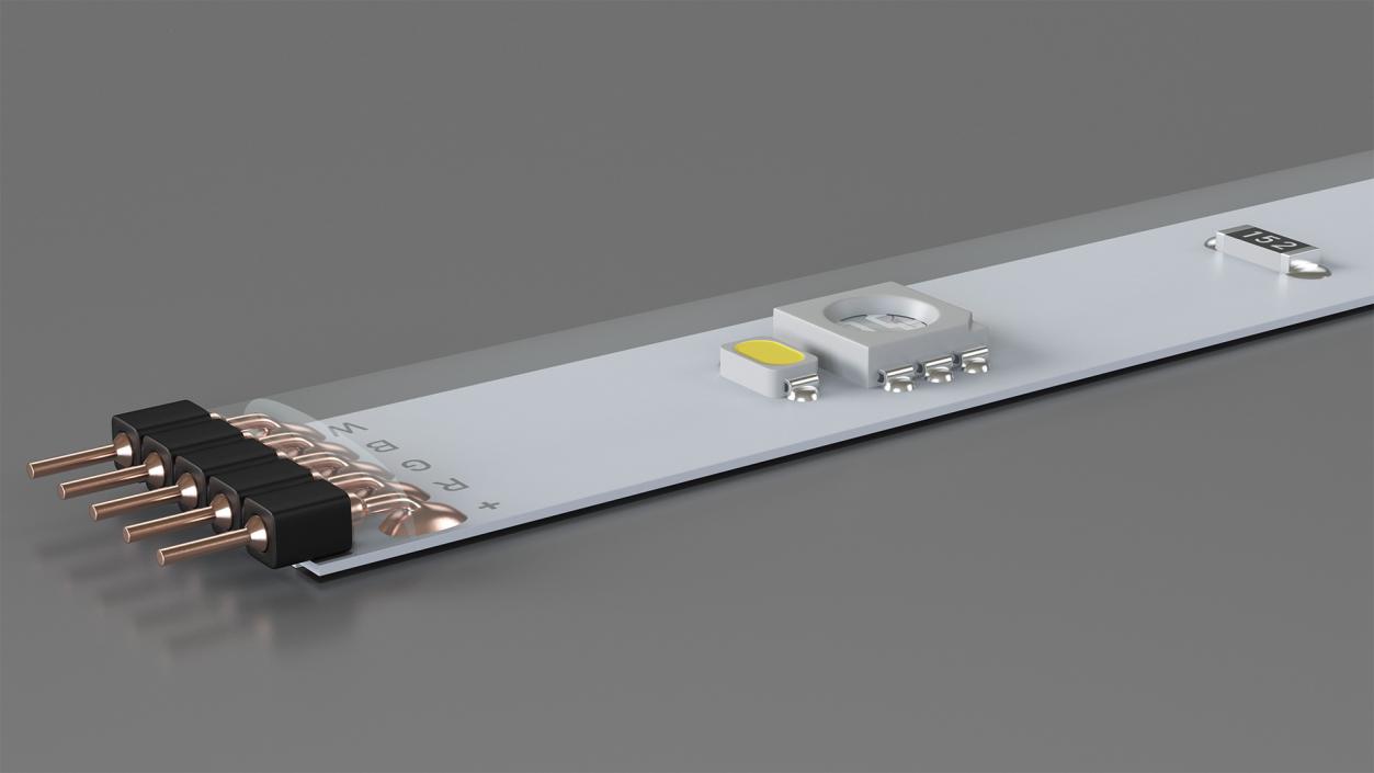 3D model 3M Flexible 20cm LED Strip Bar