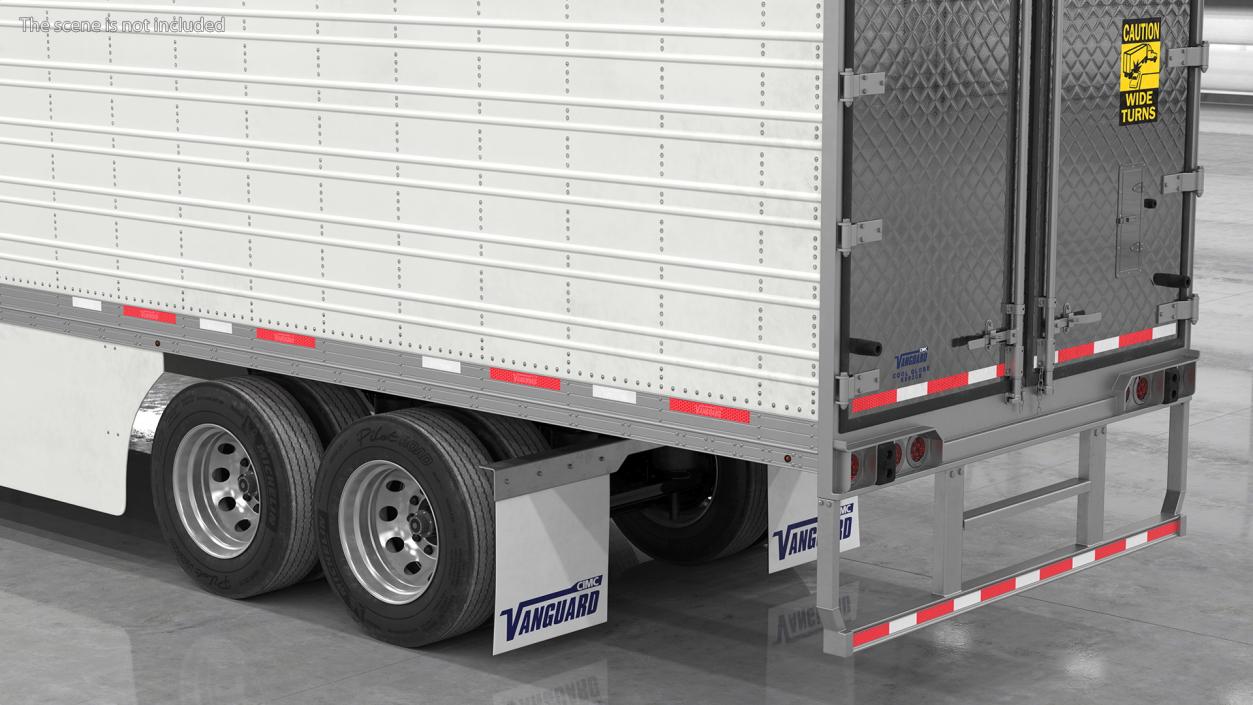 3D Volvo VNL 860 Truck with Vanguard Reefer Trailer model