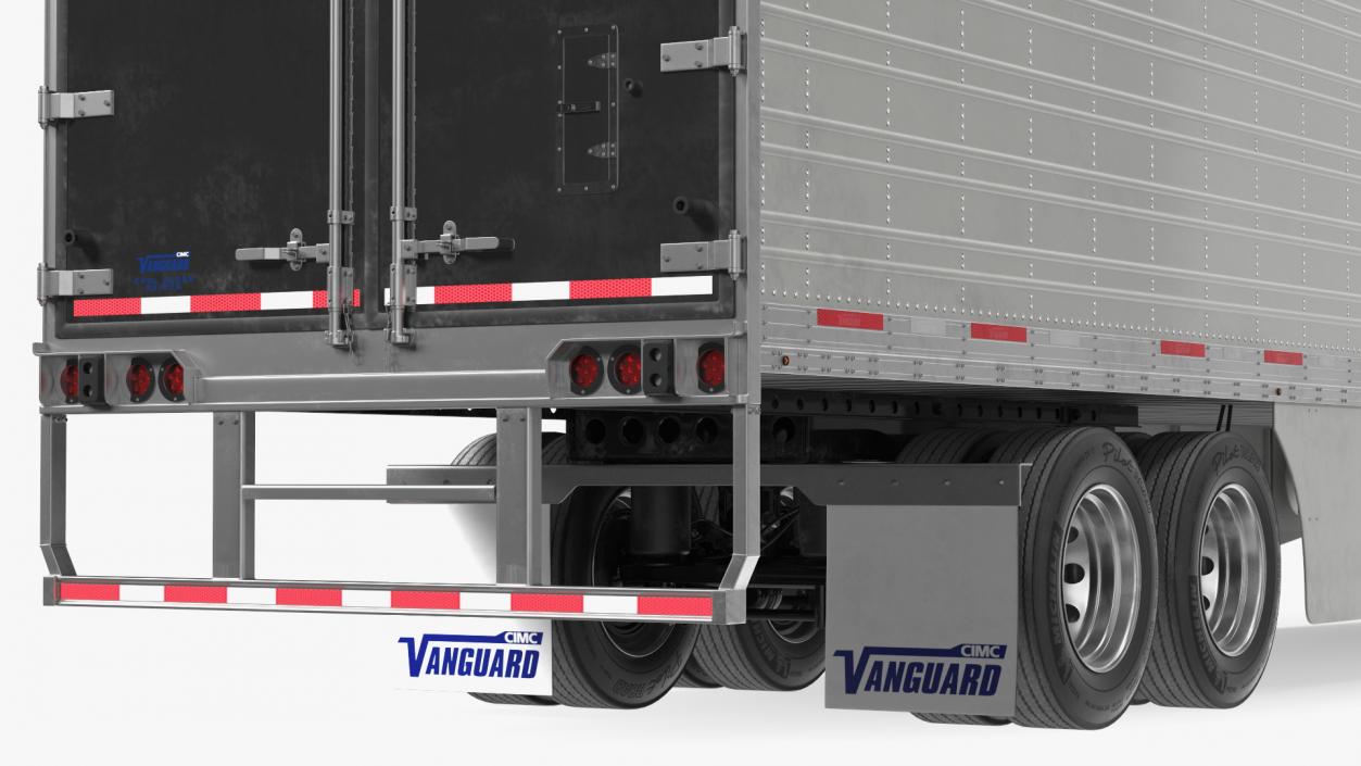 3D Volvo VNL 860 Truck with Vanguard Reefer Trailer model