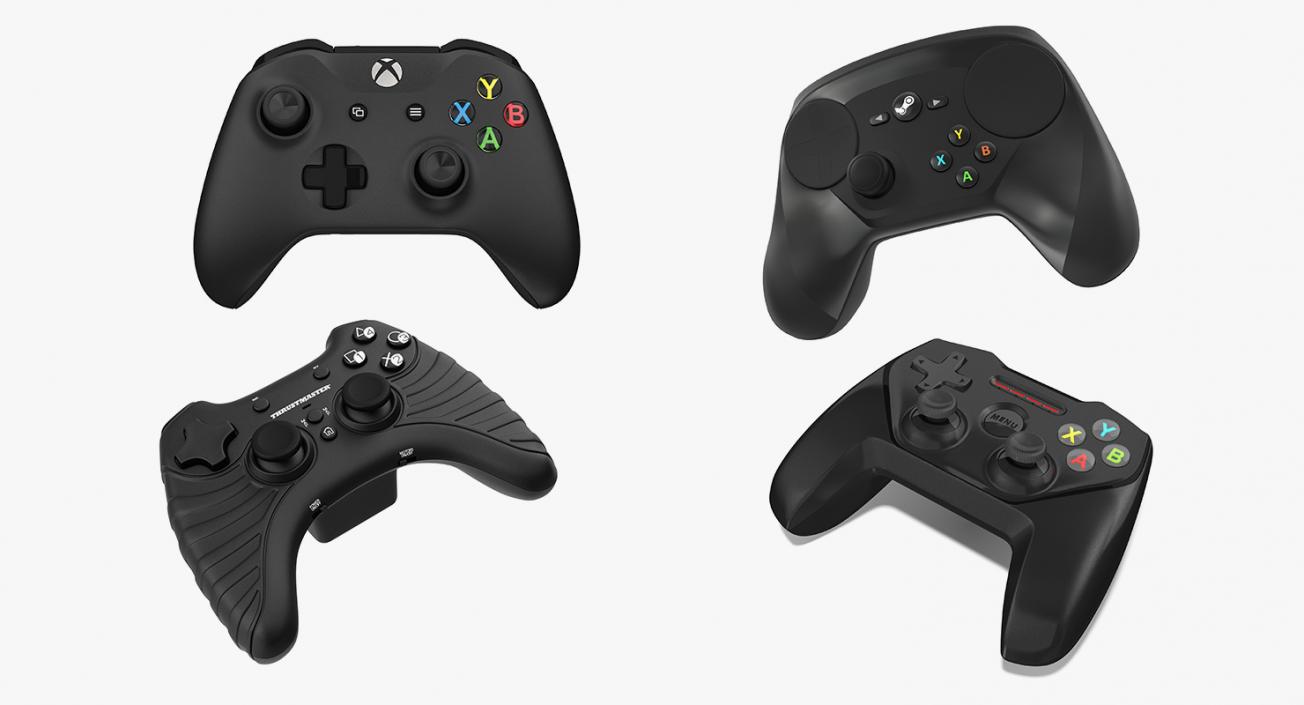 Gaming Controllers Collection 3D model