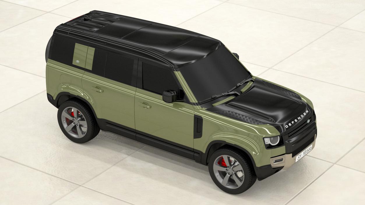 3D Land Rover Defender Country Pack Exterior Only