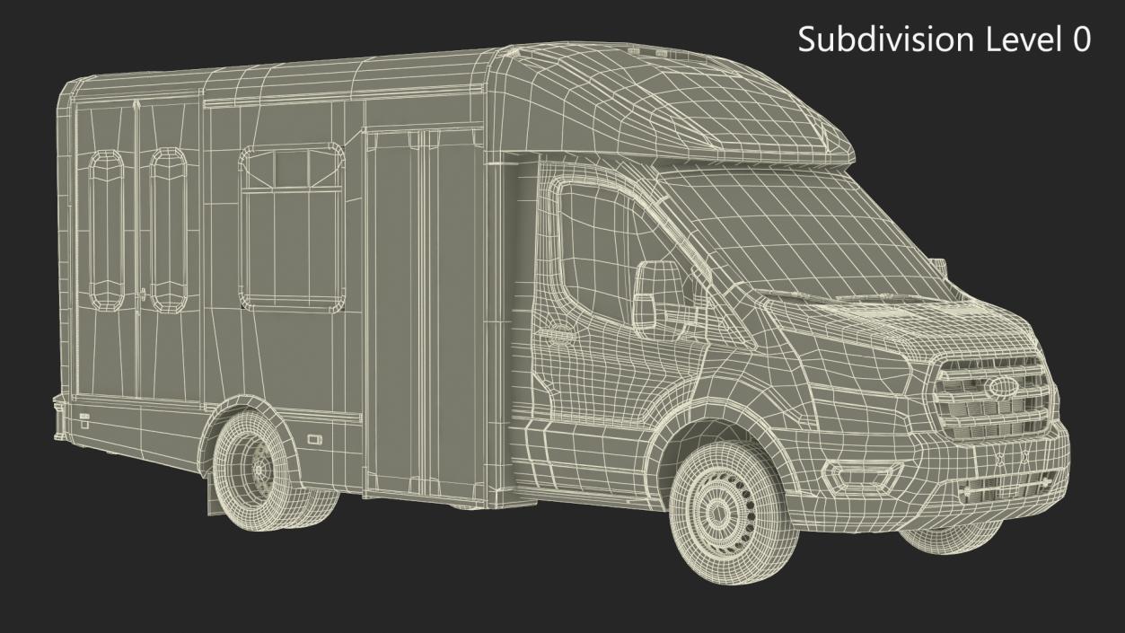 Ford Starcraft Executive Shuttle Bus Simple Interior 3D