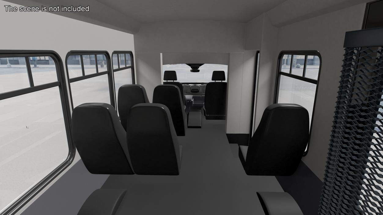 Ford Starcraft Executive Shuttle Bus Simple Interior 3D