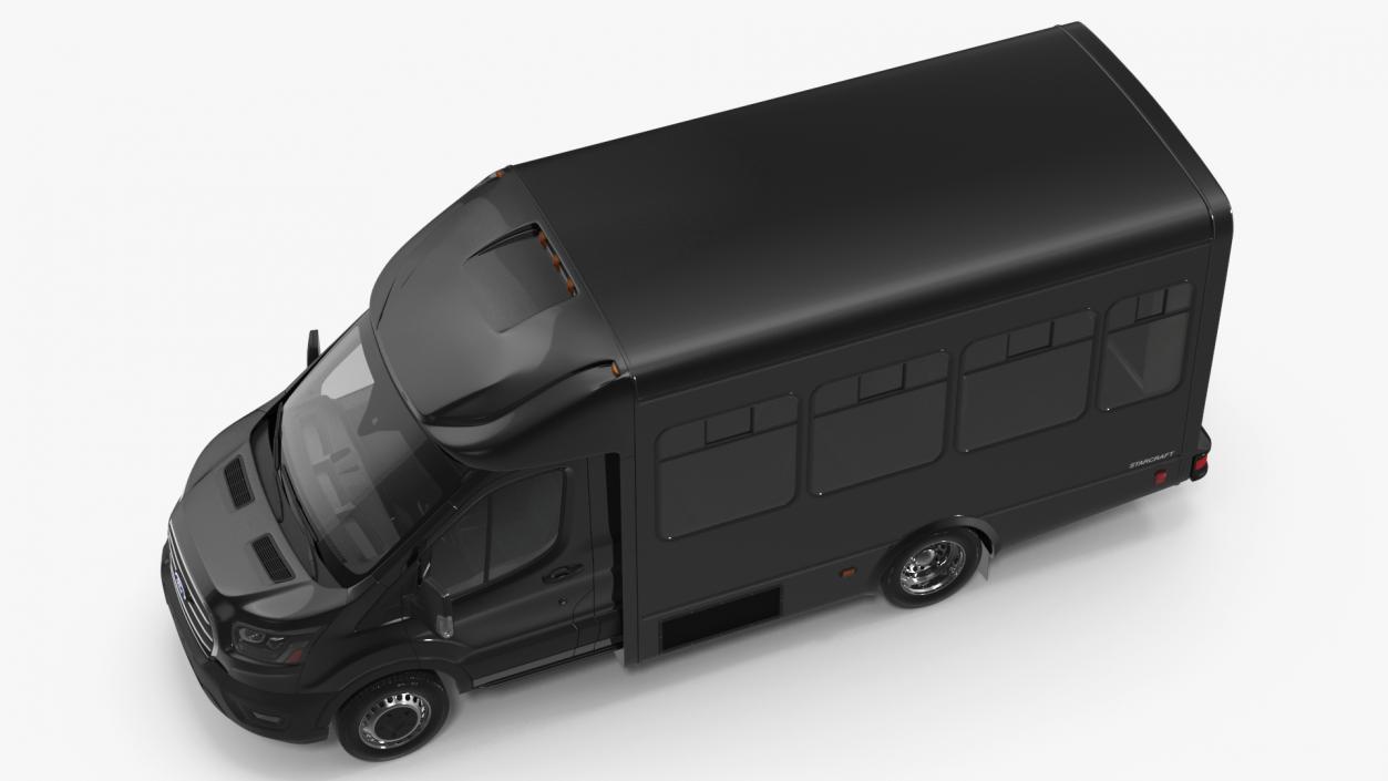 Ford Starcraft Executive Shuttle Bus Simple Interior 3D