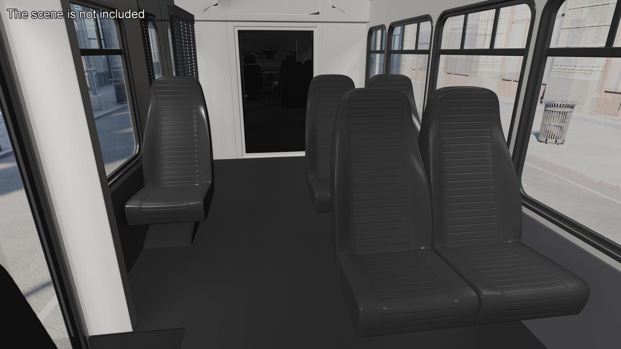 Ford Starcraft Executive Shuttle Bus Simple Interior 3D